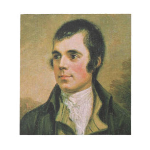 Bloc-note Robert Burns, célébrant la nuit de la brûlure