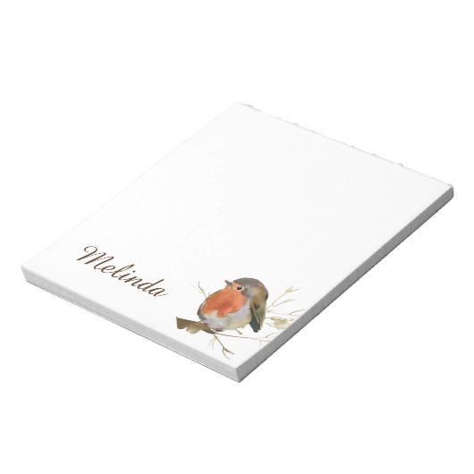 Bloc-note Robin rouge fille mignonne (Tourné)
