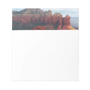 Bloc-note Roche à café nuageux à Sedona Arizona