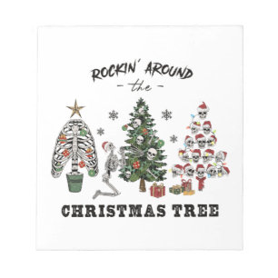 Bloc-note Rocher Autour De L'Arbre De Noël