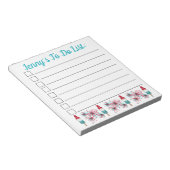 Bloc-note Rocket Pop Popsicle Fireworks Juillet 4 To Do List (Incliné)