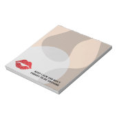 Bloc-note Romantic chic luxe red lips (Tourné)