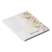 Bloc-note Romantic cottage flowers wallpaper (Incliné)