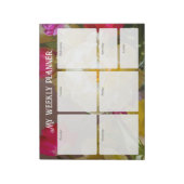 Bloc-note Romantic Floral Weekly Planner (Tourné)
