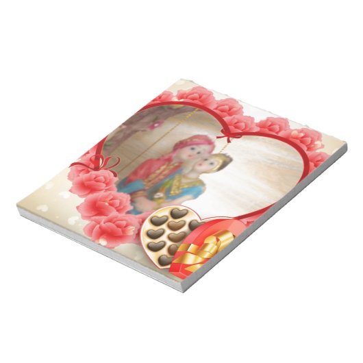 Bloc-note Romantique Amour Coeur Art Imprimer (Tourné)