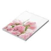 Bloc-note Romantique Mariage Love Soft Rose Flower Bouquet (Tourné)