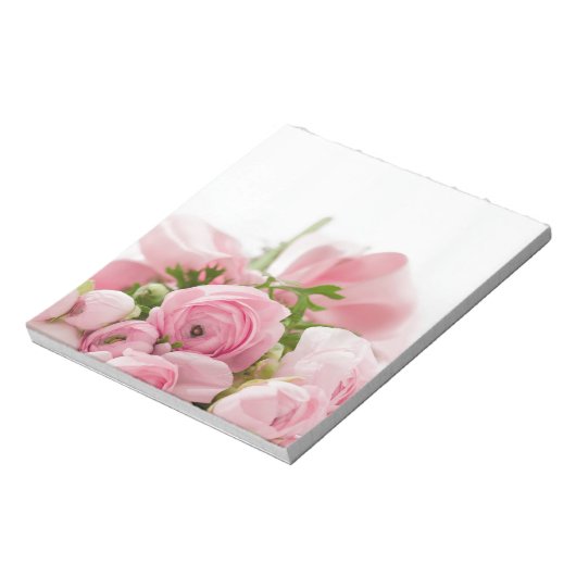 Bloc-note Romantique Mariage Love Soft Rose Flower Bouquet (Tourné)