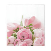 Bloc-note Romantique Mariage Love Soft Rose Flower Bouquet (Devant)