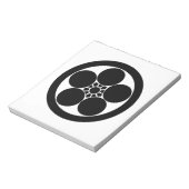 Bloc-note Rond avec plat de prune (Tourné)