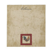Bloc-note Rooster rouge (Devant)