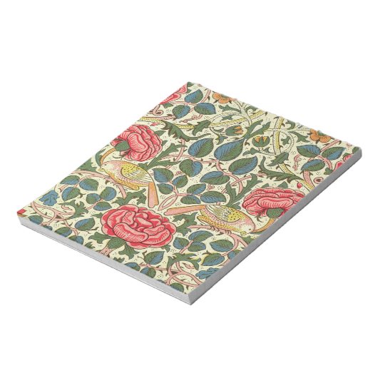 Bloc-note Rose 1883 William Morris (Tourné)