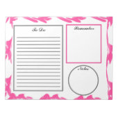 Bloc-note Rose Abstrait à faire (Devant)