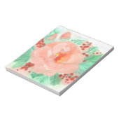 Bloc-note Rose aquarelle française (Tourné)