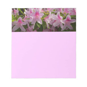 Bloc-note Rose Azalea Bush printemps floral
