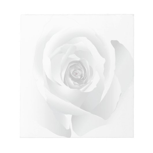 Bloc-note Rose blanche (Devant)