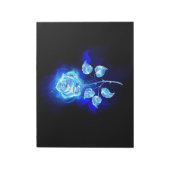 Bloc-note Rose bleu brûlant (Tourné)