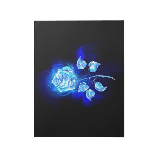 Bloc-note Rose bleu brûlant (Tourné)