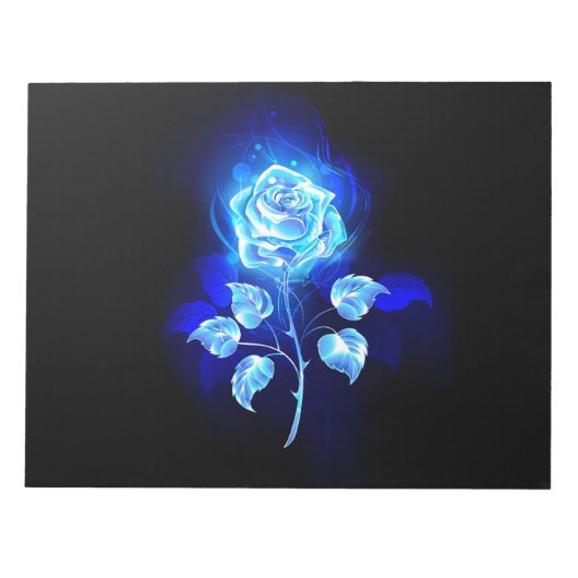 Bloc-note Rose bleu brûlant (Devant)