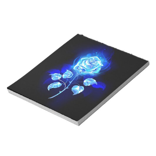 Bloc-note Rose bleu brûlant (Tourné)