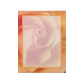 Bloc-note Rose Blossom / Pêche à l'abricot / Photo de gros p (Tourné)