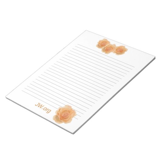 Bloc-note Rose Bouquet JW Stationnaire (Incliné)