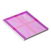 Bloc-note Rose Chaud - Garder le calme Modifier le texte Uni (Incliné)