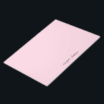 Bloc-note Rose clair monogramme | Minimaliste moderne Femini<br><div class="desc">Un design simple et élégant monogramme personnalisé avec une typographie manuscrite minimaliste et moderne en noir sur un élégant arrière - plan rose vif. Le nom du monogramme peut facilement être personnalisé. Le cadeau ou accessoire parfaitement personnel pour toute occasion!</div>
