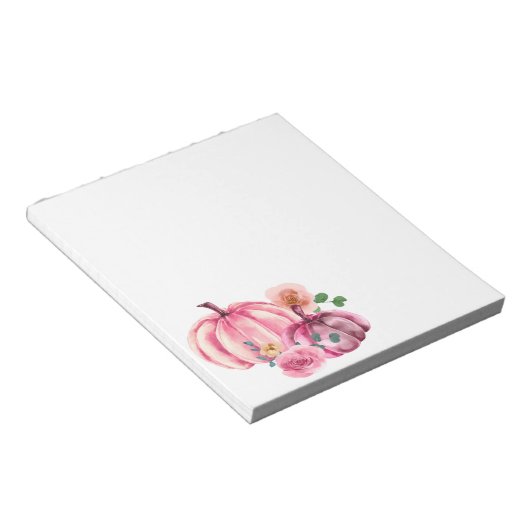 Bloc-note Rose de couleur Citrouille rose (Incliné)