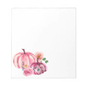 Bloc-note Rose de couleur Citrouille rose (Devant)