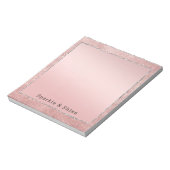 Bloc-note Rose étincelant doré Parties scintillant Brown (Tourné)