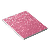 Bloc-note Rose faux étincelles scintillement rose clair (Incliné)