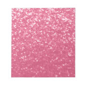 Bloc-note Rose faux étincelles scintillement rose clair (Devant)
