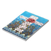Bloc-note Rose Floral Cross (Tourné)