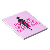 Bloc-note Rose Focus Croire Respirer (Incliné)