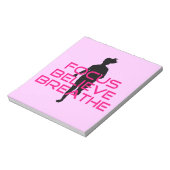 Bloc-note Rose Focus Croire Respirer (Tourné)