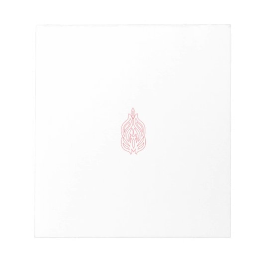 Bloc-note Rose foncé, Agany à chasse, Design décoratif (Devant)