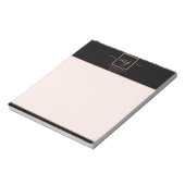 Bloc-note Rose Gold Élégant sur Noir (Tourné)