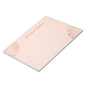 Bloc-note Rose Gold Floral Mandala Notes (Incliné)