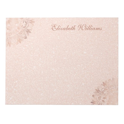 Bloc-note Rose Gold Floral Mandala Notes (Devant)