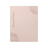 Bloc-note Rose Gold Floral Mandala Post-it Notes (Tourné)