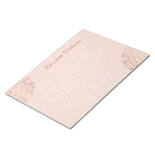 Bloc-note Rose Gold Floral Mandala Post-it Notes (Incliné)