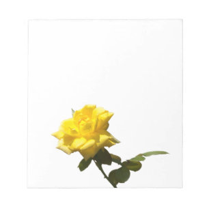 Bloc-note Rose jaune