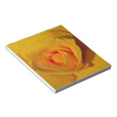 Bloc-note Rose jaune élégante florale (Incliné)
