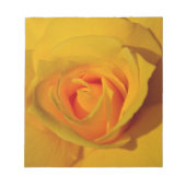 Bloc-note Rose jaune élégante florale (Devant)