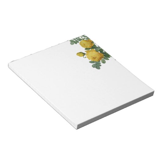 Bloc-note rose jaune vintage (Incliné)