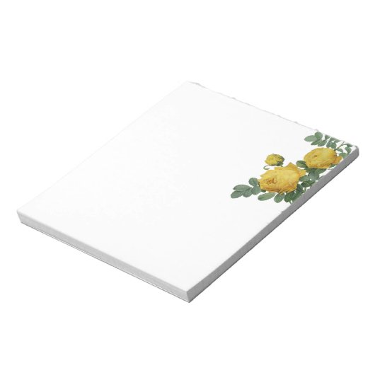 Bloc-note rose jaune vintage (Tourné)