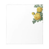 Bloc-note rose jaune vintage (Devant)