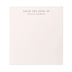 Bloc-note rose lait du bureau de