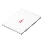 Bloc-note Rose Madder, design floral Thunderbird (Tourné)