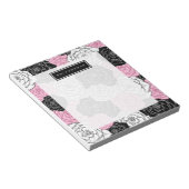 Bloc-note Rose moderne (Incliné)